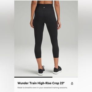 Lululemon wunder train leggings 23”